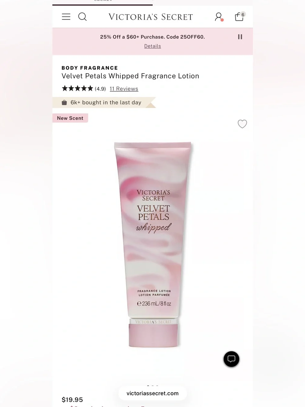 Velvet Petals Whipped Fragrance Lotion - Picture 4 of 7
